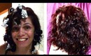 hair tutorial :  how to curl with kitchen foils