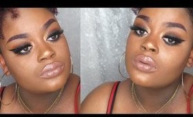 GRWM Smokey Brown & Orange Eye with MAC Stone Lipstick