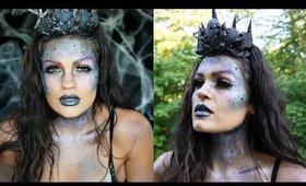 Dark Glittery Mermaid Halloween Makeup | Collab with Jessica Gilmartin