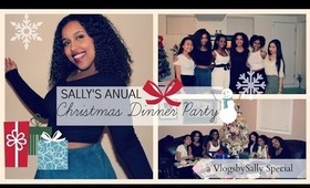 Christmas Dinner Party VlOG! (makeup+more)