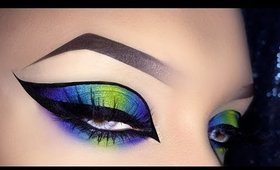 Sexy Neon, Exotic, Colorful Cat Eye - Arabic Makeup Tutorial using Urban Decay Electric Palette