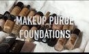 MAKEUP PURGE 2016 | DECLUTTING My Foundations for Dry/Normal Skin | NaturallyCurlyQ