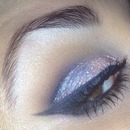 Glitter cut crease with shimmer