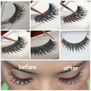 DIY Colorful Halloween Lashes Pictorial