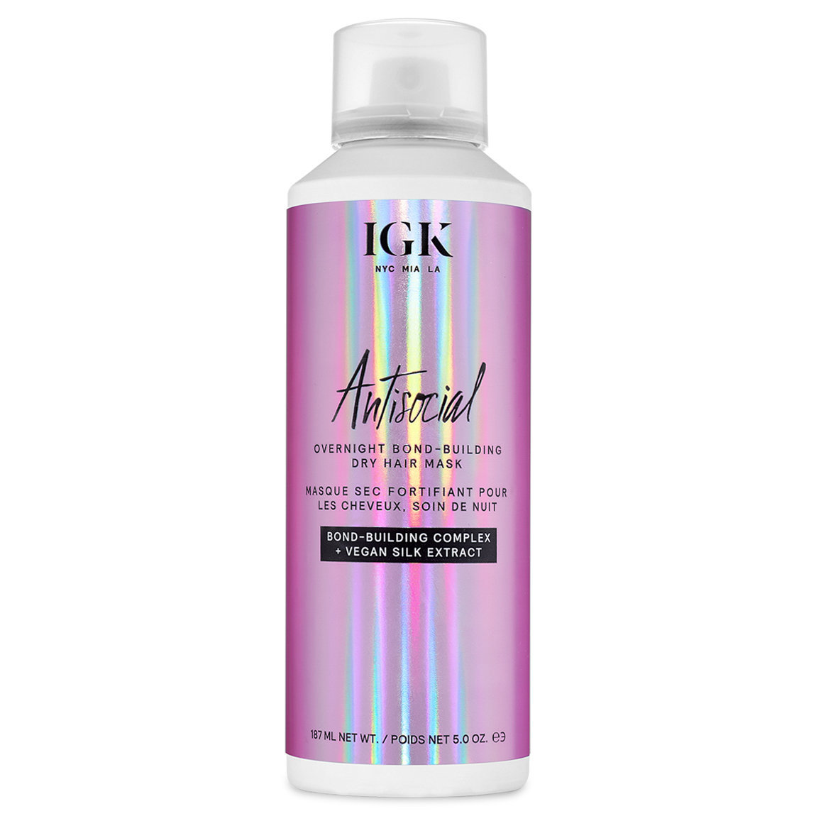 IGK Antisocial Overnight Bond-Building Dry Hair Mask 5.0 oz | Beautylish