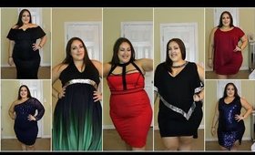 HOLIDAY DRESS TRY-ON HAUL | ROSEGAL | PLUS SIZE FASHION CLOTHING HAUL