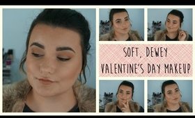 Soft, Dewey Valentines Day Makeup