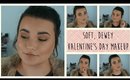 Soft, Dewey Valentines Day Makeup