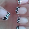 Leopard Print French Tips