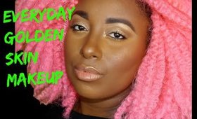 Everyday Golden Glowy Skin Makeup Look Full Face Tutorial   || Vicariously Me