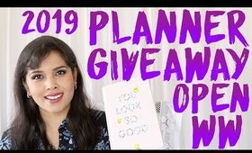 Beauty-Themed Year Planner 2019 Giveaway: Open Worldwide