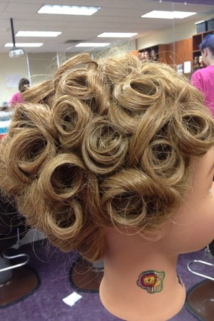 Pin curls in an up style are my fav! 