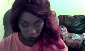 playing makeup and  music
