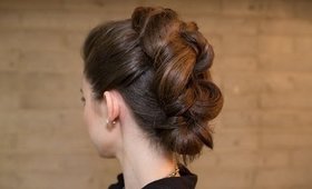 Easy Knotted Mohawk Updo