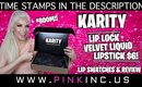 Karity Lip Lock Velvet Liquid Lipstick $6! #Boom! | Lip Swatches & Review | Tanya Feifel-Rhodes