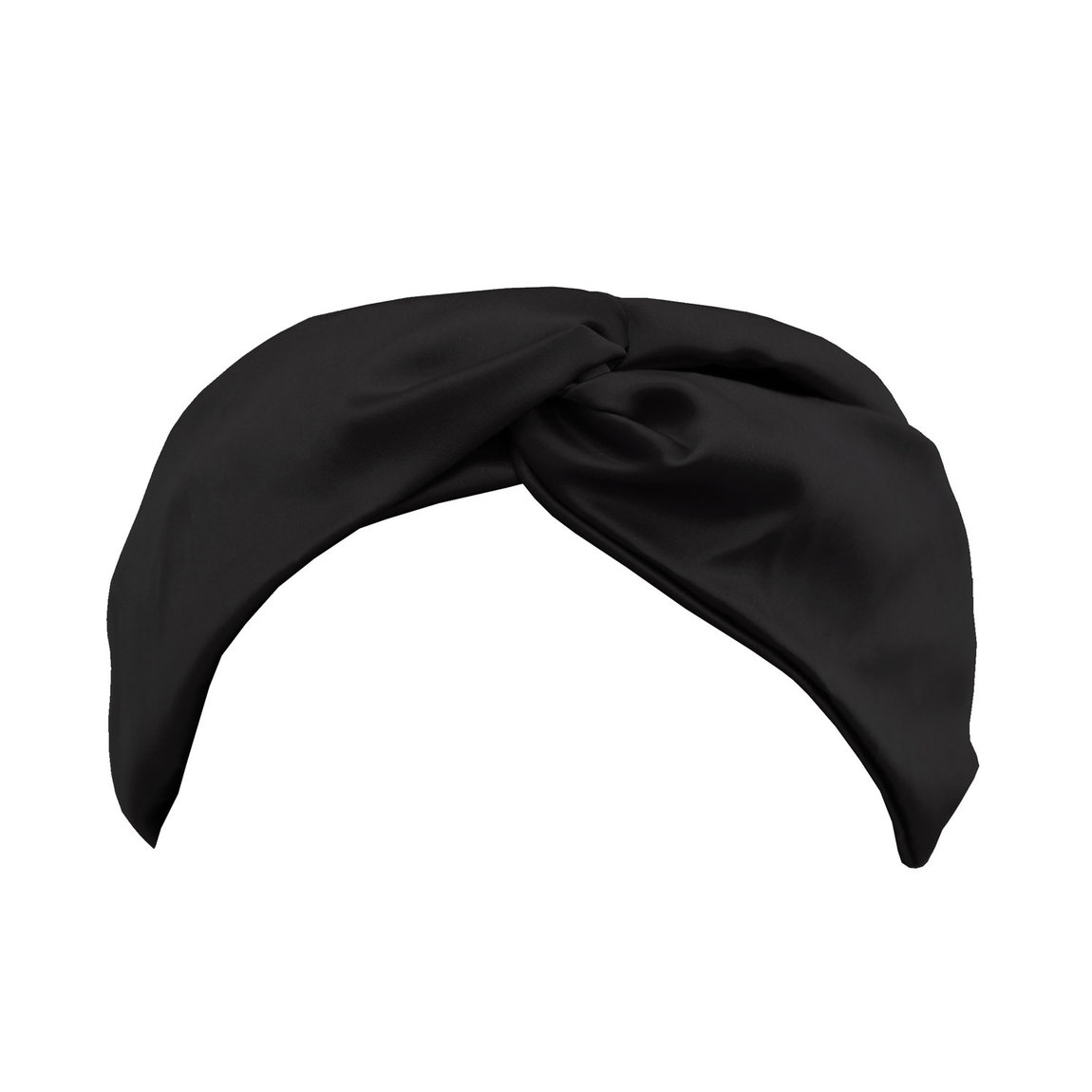 Slip Twist Silk Headband Black alternative view 1 - product swatch.