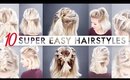 10 Easy Half Up hairstyles for SHORT HAIR | Milabu