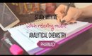 Study with me VLOG [pharmacy school] Analytical chemistry+ relaxing music | Reem