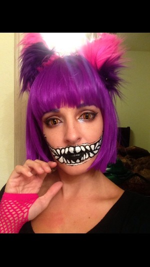 Painted myself as the Cheshire Cat.