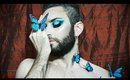 James Charles Blue Butterfly Inspired Makeup