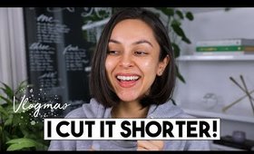 I CUT MY HAIR SHORTER! Q+A AND HOLIDAY GIVEAWAY! | Vlogmas Day 18 + 19 - LifeWithTrina