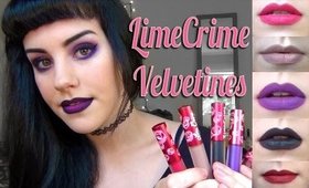 LimeCrime Velvetines, Swatchfest&Review