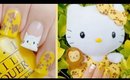 Hello Kitty Safari Plushie Nail Art