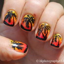 Palm Tree Nail Art