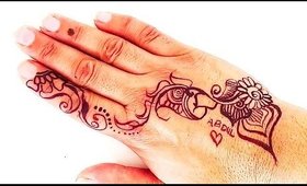 Henna Feat Illamasqua Precision Ink | Non Staining Henna Tutorial | ADHM Henna