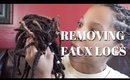 Taking Down my Faux locs in under 7 minutes!! (2 Ways To remove)