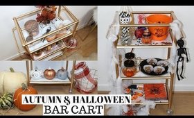 DIY Halloween and Autumn Bar Cart Styling Ideas and Decor