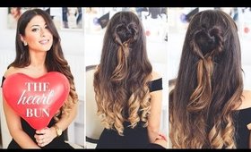 The Heart Bun Valentine's Day Hairstyle