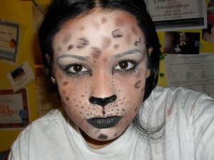 crazy halloween cheetah look