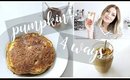 Pumpkin 4 Ways: Mask/Scrub/Pancakes/Smoothie | Kendra Atkins