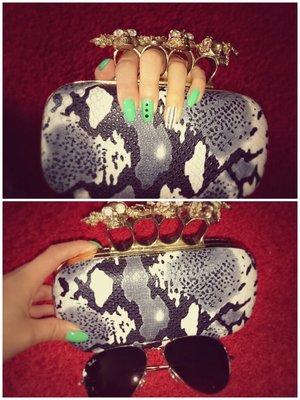 New lovely clutch & Ray Ban 💞 pretty 🎁 