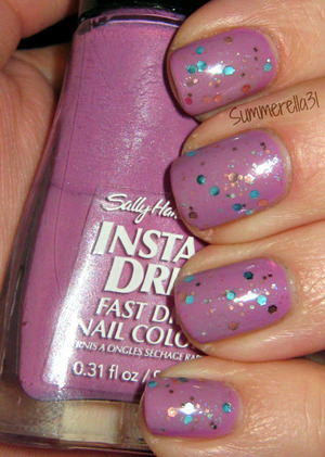 Sally Hansen Lively Lilac and Revlon Whimsical