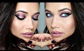 Blush Smokey Eyes Full Face Makeup Tutorial | Naked 3