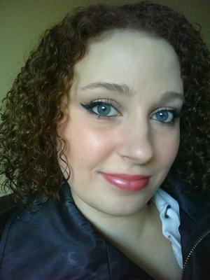 Trying out a new winged eye look :) and enjoying the new hair color!