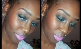 Smokey Valentine look with a POP of color