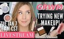 LIVESTREAM! GRWM Everyday Makeup | Trying NEW Makeup | Haul