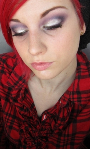 another christmas inspired makeup look using inglot and mac