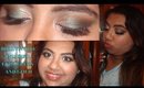 Bollywood inspired makeup tutorial gold and green