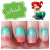 Ariel Inspired Nails 