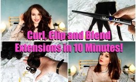 How to Curl, Clip and Blend Hair Extensions in 10 Minutes!