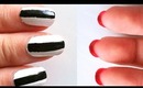 Pink/Monoqlo Stripe Reversible Nails Tutorial