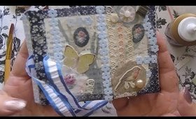 Mini Junk Journal-Cute got even cuter, decorating the cover and fluffing the inside