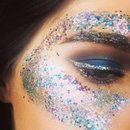 Mermaid glitter makeup! 