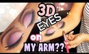 OMG!!! 😱3D EYES DRAWING on MY ARM?