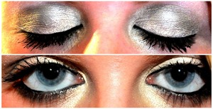 winter formal eye makeup. mac's dazzlight and night divine :)