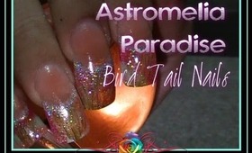 Astromelia Paradise Nails Birds Tail Design :::... Jennifer Perez of Mystic Nails ☆